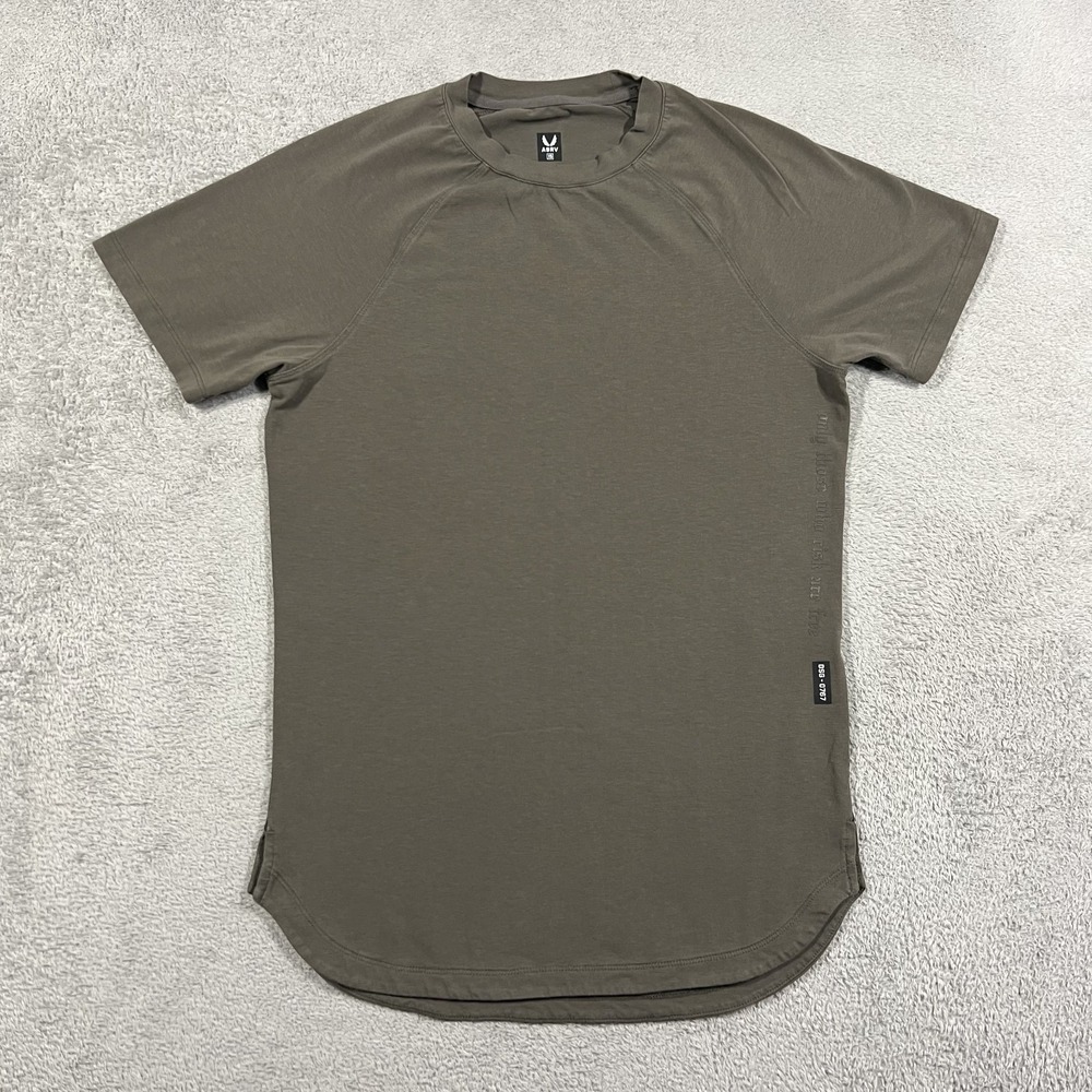 ASRV Tee Shirt Mens XS Green Athletic Fit Performance Training Gym Short Sleeve